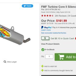 KTM Husqvarna Husaberg FMF Spark Arrestor 