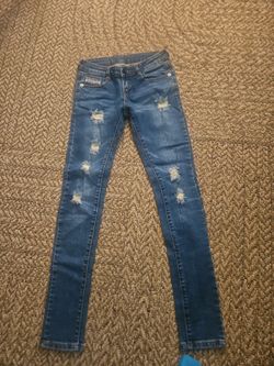 VTG  Diesel  Distressed  Skinny Jeans  S