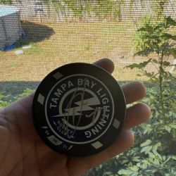 Autographed Lightning Puck