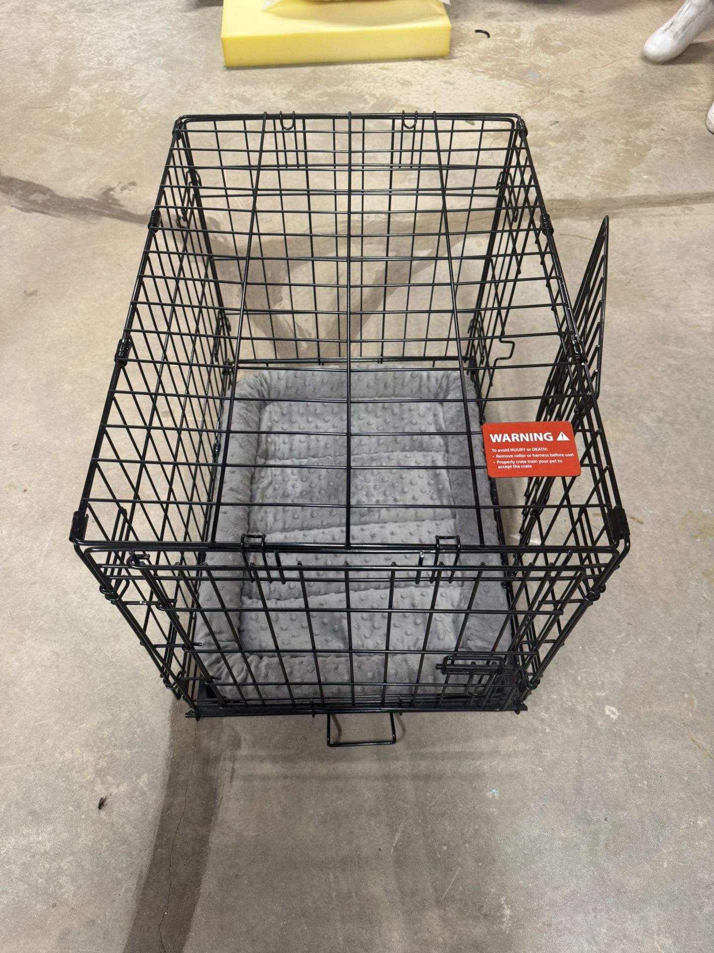 New Dog Crate With Gel Cushion Bed