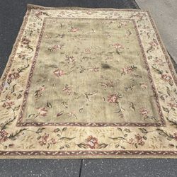 Green And Ivory Area Rug