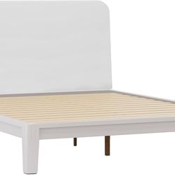 Nectar Kids White Twin Bamboo Headboard Brand New 