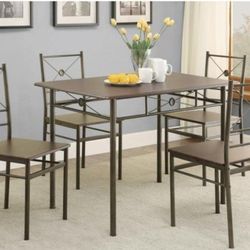 5 Piece Table And Chairs Set New In Box