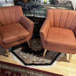 Two Mid Century Modern Accent Chairs