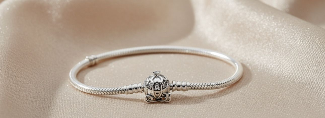 Pandora Style 925 Silver Carriage Bracelet β Elegant Sterling Silver Fairy Tale Charm Bangle for Women
