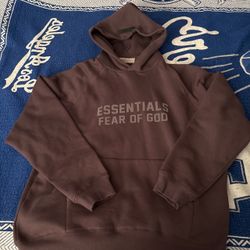 ESSENTIALS FEAR OF GOD mocha brown hoodie