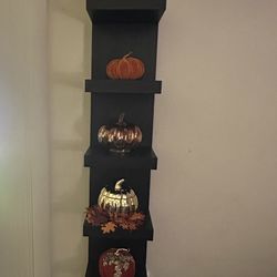 Black Wall Shelf Unit 7 