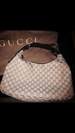 Gucci Monogram Horsebit Hobo Bag