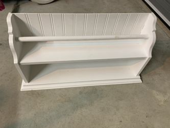 White shelf