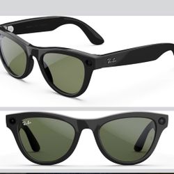 Ray-Ban Meta (Gen 1), Skyler, Shiny Black | Smart AI Glasses for Men, Women — 12 MP Ultra-Wide Camer