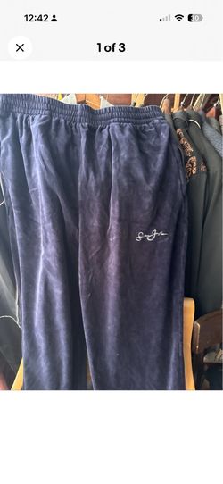 Sean John velour pants XL EC