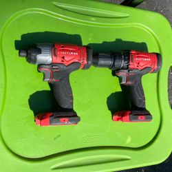 Craftsman Two Drills Tools Only 