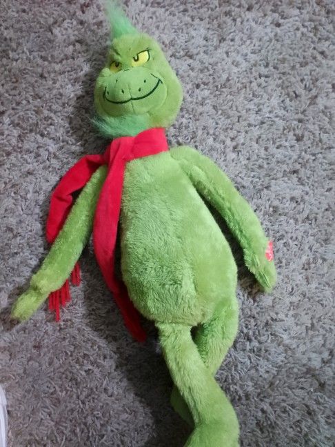 Light up Grinch Plush Changes Colors And Blinks