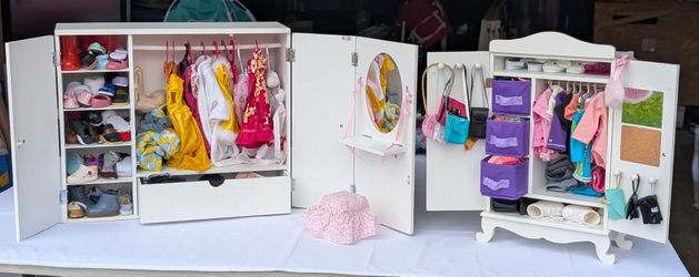 American Girl Doll Wardrobes with Clothes and Accessories