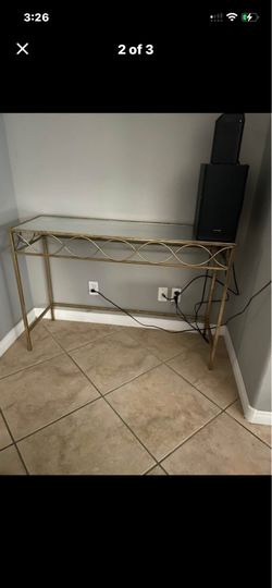 Beautiful gold console table