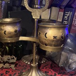 candle Vintage Brass Candle Holder