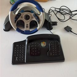 Mad Cats Racing Wheel And Petal For PS2