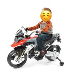 Children’s 6V BMW GS R1200 Toy Motorcycle With Support Wheels 
