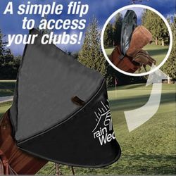 RAIN WEDGE Brand NEW Golf Clubs Black Cover Bag  Waterproof 