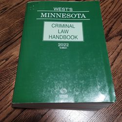 For Sale - Minnesota Criminal law Handbook 2022 Edition 