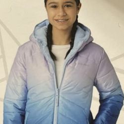 Eddie Bauer Kids Reversible Plush Hoodie Jacket (Youth Large 14/16 Lavender) new with tags, never worn