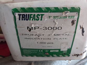 Roofing insulation 3in metal plates 1000 pieces