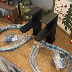 2 Brand New In Box Single Pull Bathroom Vanity Faucets