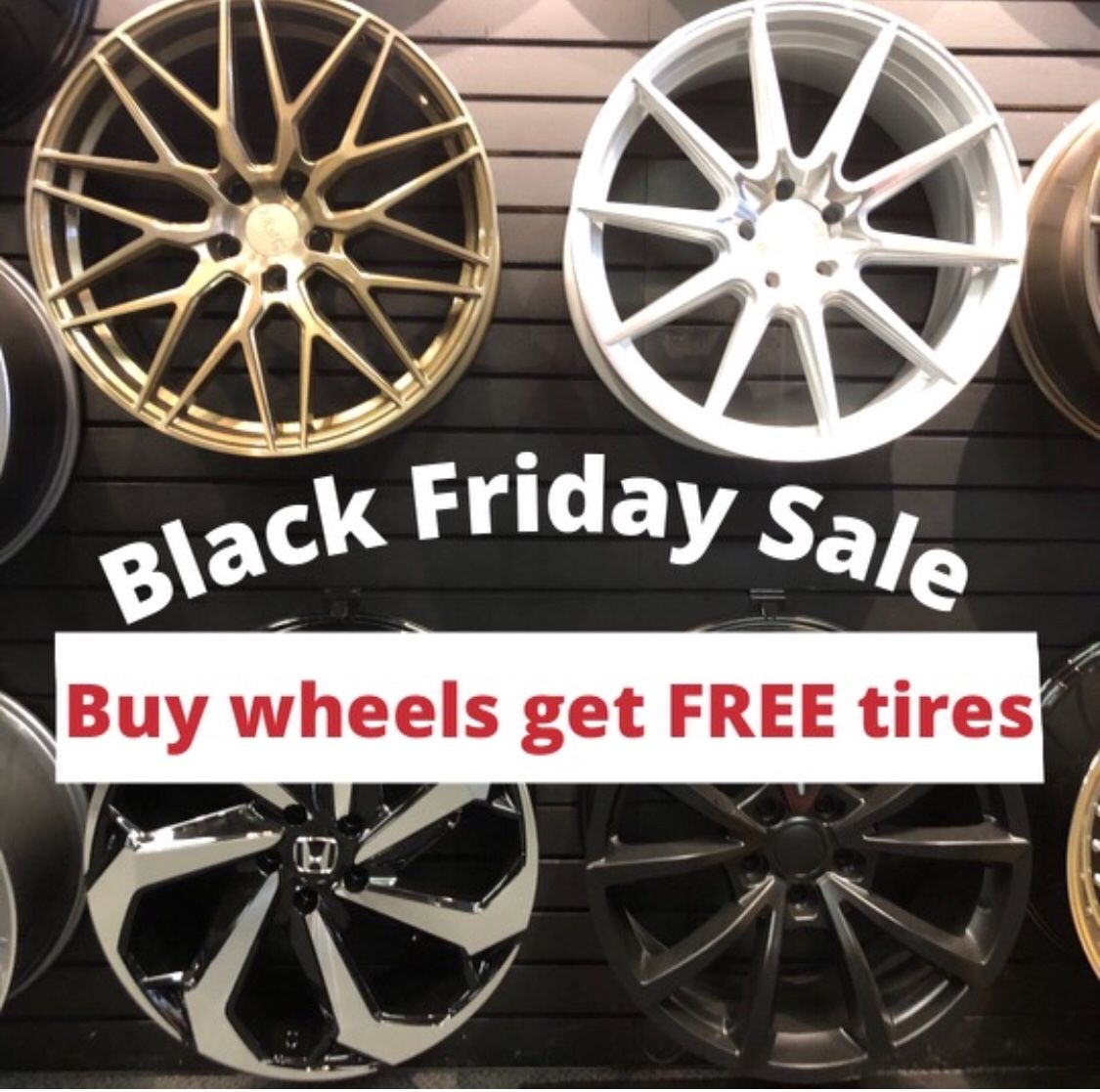 🔥🔥🔥Black Friday SALES! BUY Rims get FREE Tires🔥🔥🔥(only 50 down payment / no credit needed )