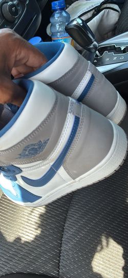 Blue and grey Jordan 1s 8.5