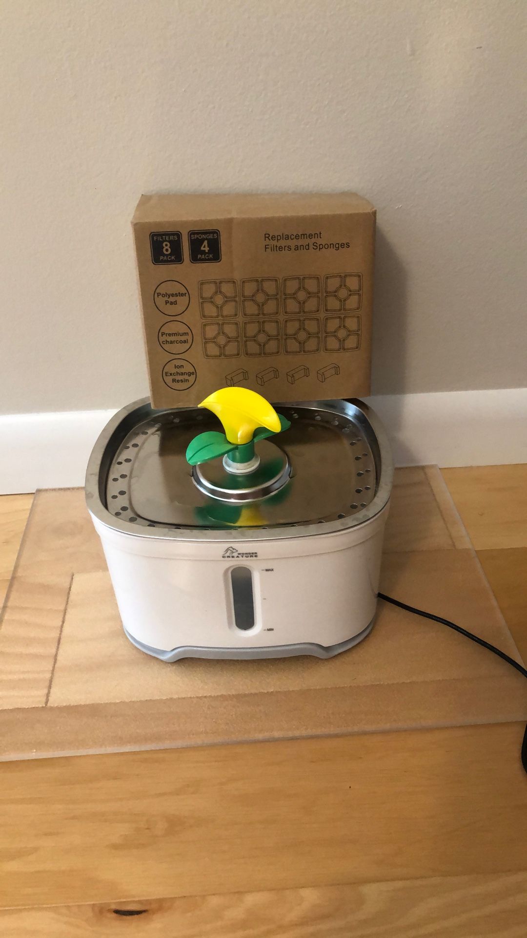 New Wonder Creature Cat Fountain Plus Filters