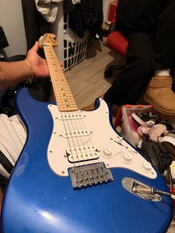 Blue electric Guitar