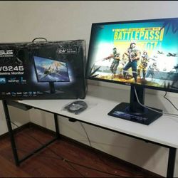 New ASUS 24" FHD, 75hz, 1ms, Dual HDMI Eye Care Gaming Monitor W/ FreeSync, Ergo Stand, Aim Assistance