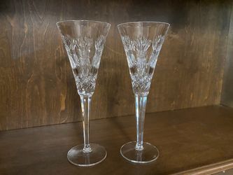 WATERFORD CRYSTAL Prosperity Toasting Flute Pair