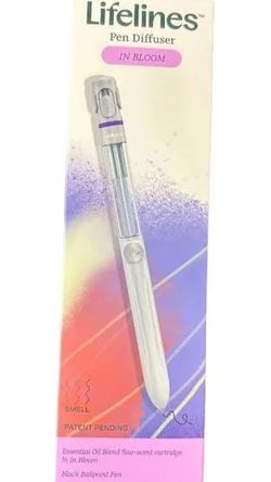Lifelines Pen Diffuser In Bloom Scent Essential Oil Blends - Black Ink