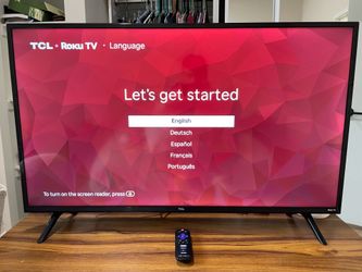 40” TCL Roku Smart TV 1080p - works great