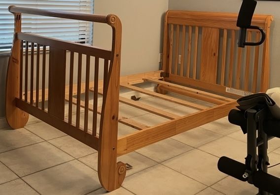 Bed Frame with mattresses