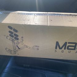 MaxiClimber Maxi Squat Machine - Patented Design Targets Glutes, Quads, Hamstrings, Core, & Abs for Low Impact Lower Body Workouts