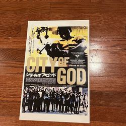 City Of God 11x17 Japanese Poster - RARE