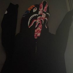 Bape double zip hoodie 