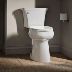 🚽 EXTRA TALL KOHLER Highline Arc 12” Rough-In ROUND BOWL w/ Soft-Close Seat 🔥