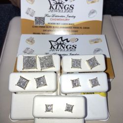 Diamond 10k Earrings (Screwbacks) On Sale !!!
