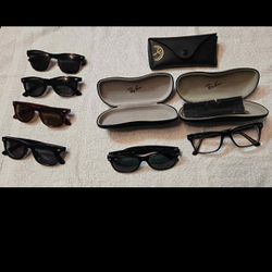 Ray band Glasses and sun glasses lot with cases