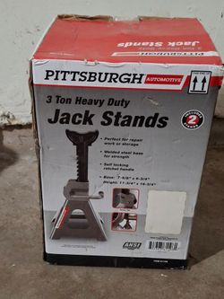 New Pittsburgh heavy duty3ton jack stands $25