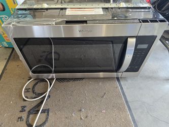 Whirlpool - 1.7 Cu. Ft. Over-the-Range Microwave - Stainless steel 