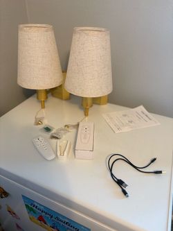 Cordless wall sconces(set of 2)-16 color RGB rechargeable with remote