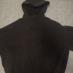 black on black essentials hoodie