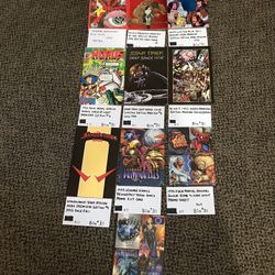 Collection Of Mini Comic Books And Promotional Cards