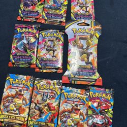Pokémon Trading Card Game Mega Evolution & Phantasmal Flames Booster Packs
