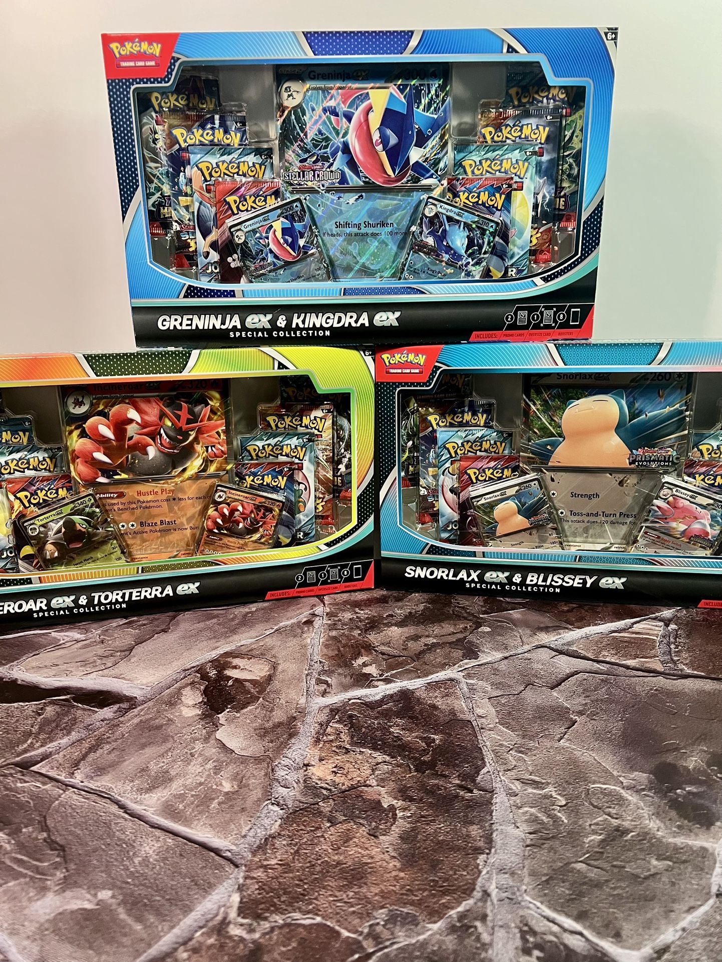 Pokemon Greninja, Snorlax, Incineroar Special Collection