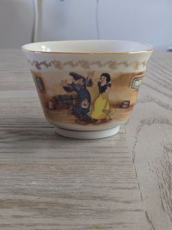 VTG Lenox Disney's Snow White and the Seven Dwarfs Treat Bowl | 24k Gold China